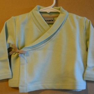 Childrens organic cotton kimono top and bottom set